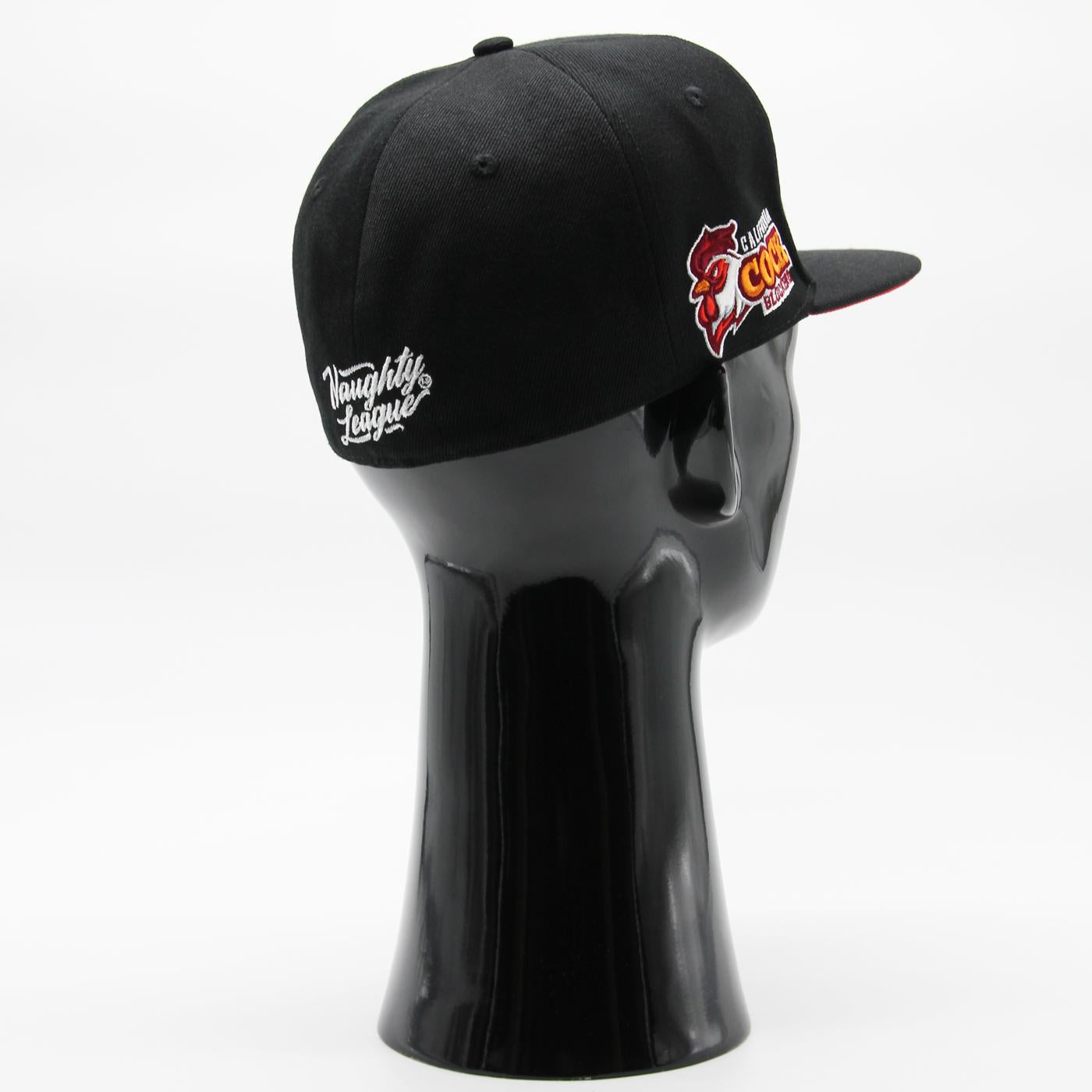 Naughty League California Cock Blocks Letter Logo fitted blk/red - Shop-Tetuan