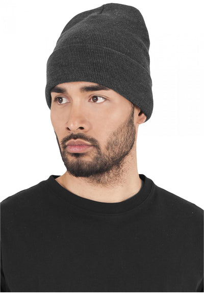 Yupoong heavyweight long beanie charcoal