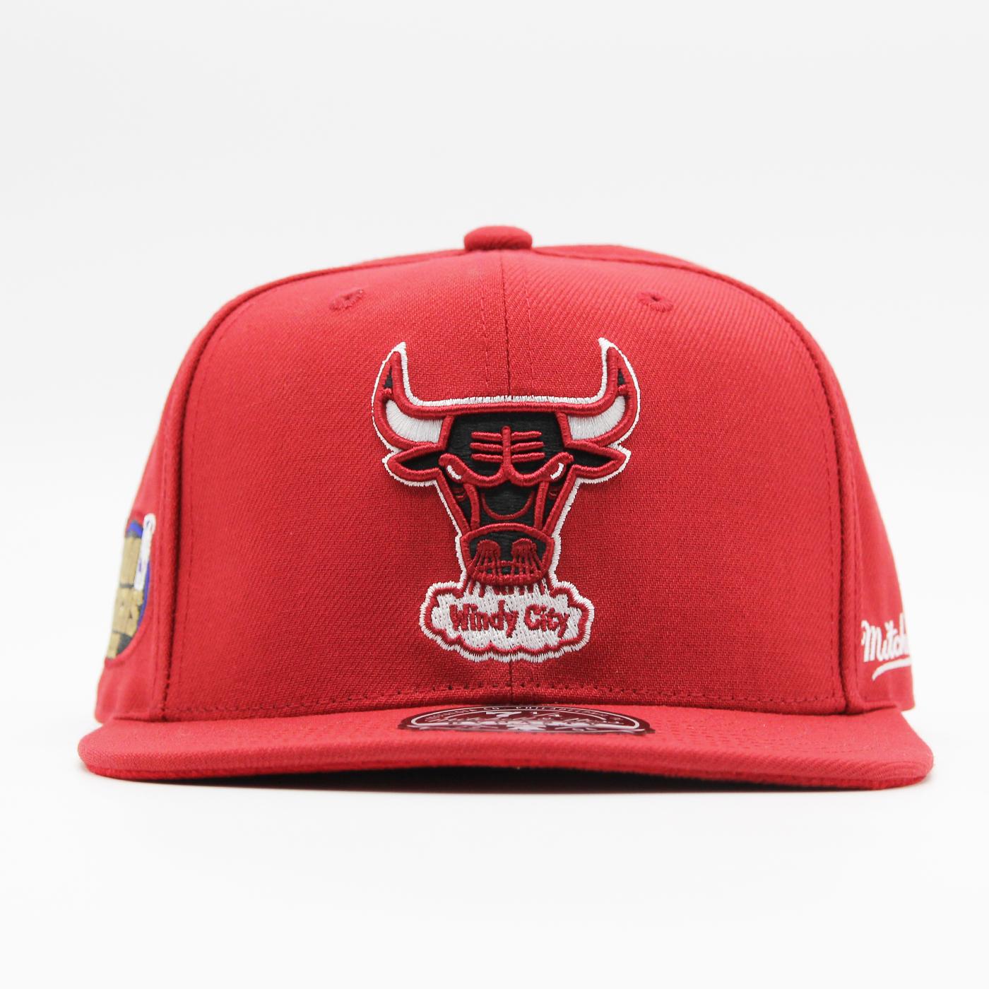Mitchell & Ness NBA Velour Under fitted C Bulls red - Shop-Tetuan
