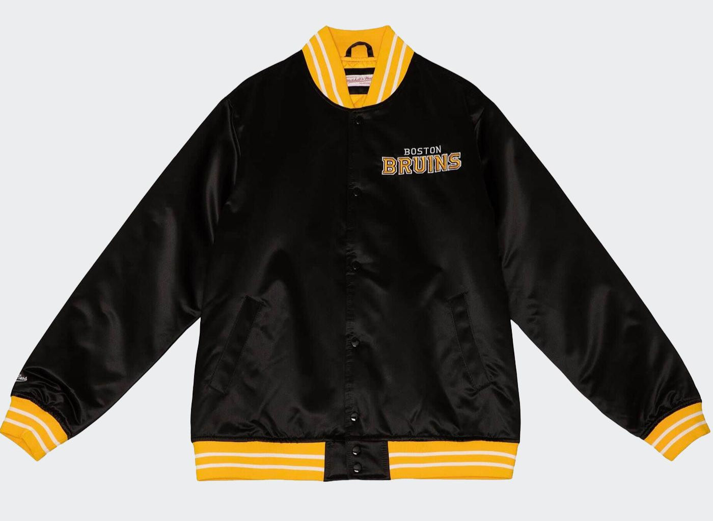 Mitchell & Ness NHL Heavyweight Satin jacket B Bruins black - Shop-Tetuan