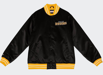 Mitchell & Ness NHL Heavyweight Satin jacket B Bruins black - Shop-Tetuan