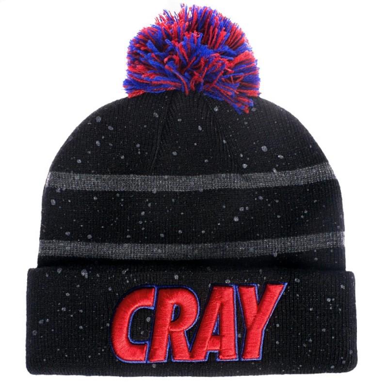 Cayler & Sons Cray Pom Pom beanie black/grey/red - Shop-Tetuan