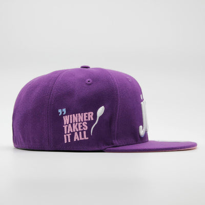 Naughty League Utah Jizz Text Logo fitted purple - Shop-Tetuan