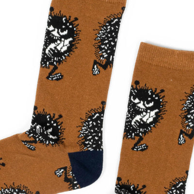Moomin Haisuli Karkumatkalla socks brown - Shop-Tetuan