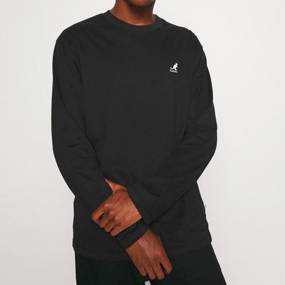 Kangol Harlem long sleeve tee faded black