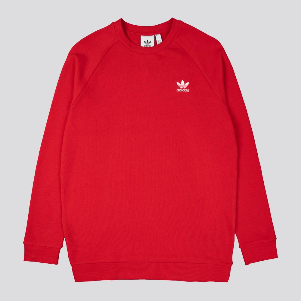 Adidas Essential Crew scarlet/white - Shop-Tetuan