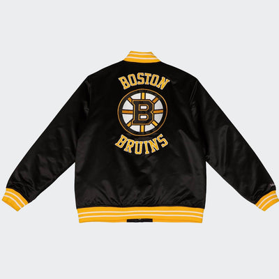Mitchell & Ness NHL Heavyweight Satin jacket B Bruins black - Shop-Tetuan