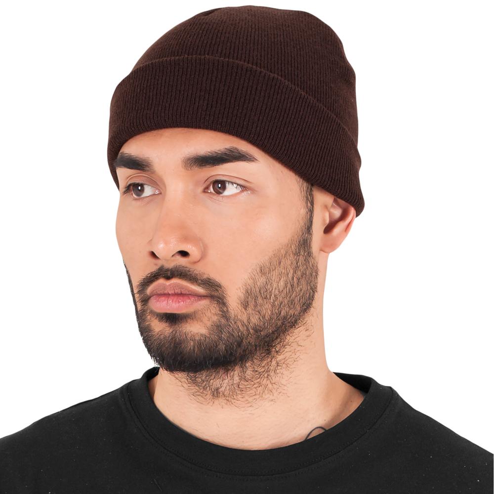 Yupoong heavyweight beanie brown - Shop-Tetuan