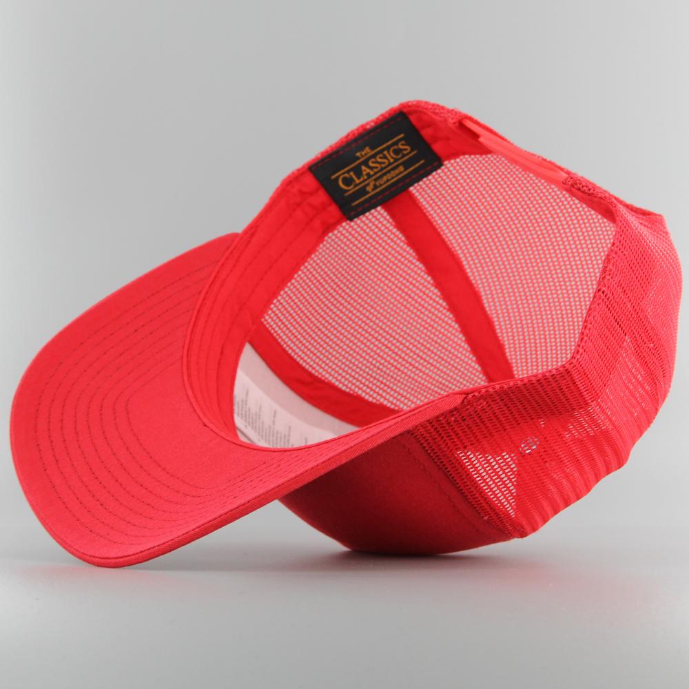 The Classics Yupoong 5-panel Retro Trucker cap red - Shop-Tetuan