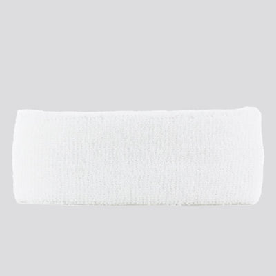 Plain Head Sweatband white