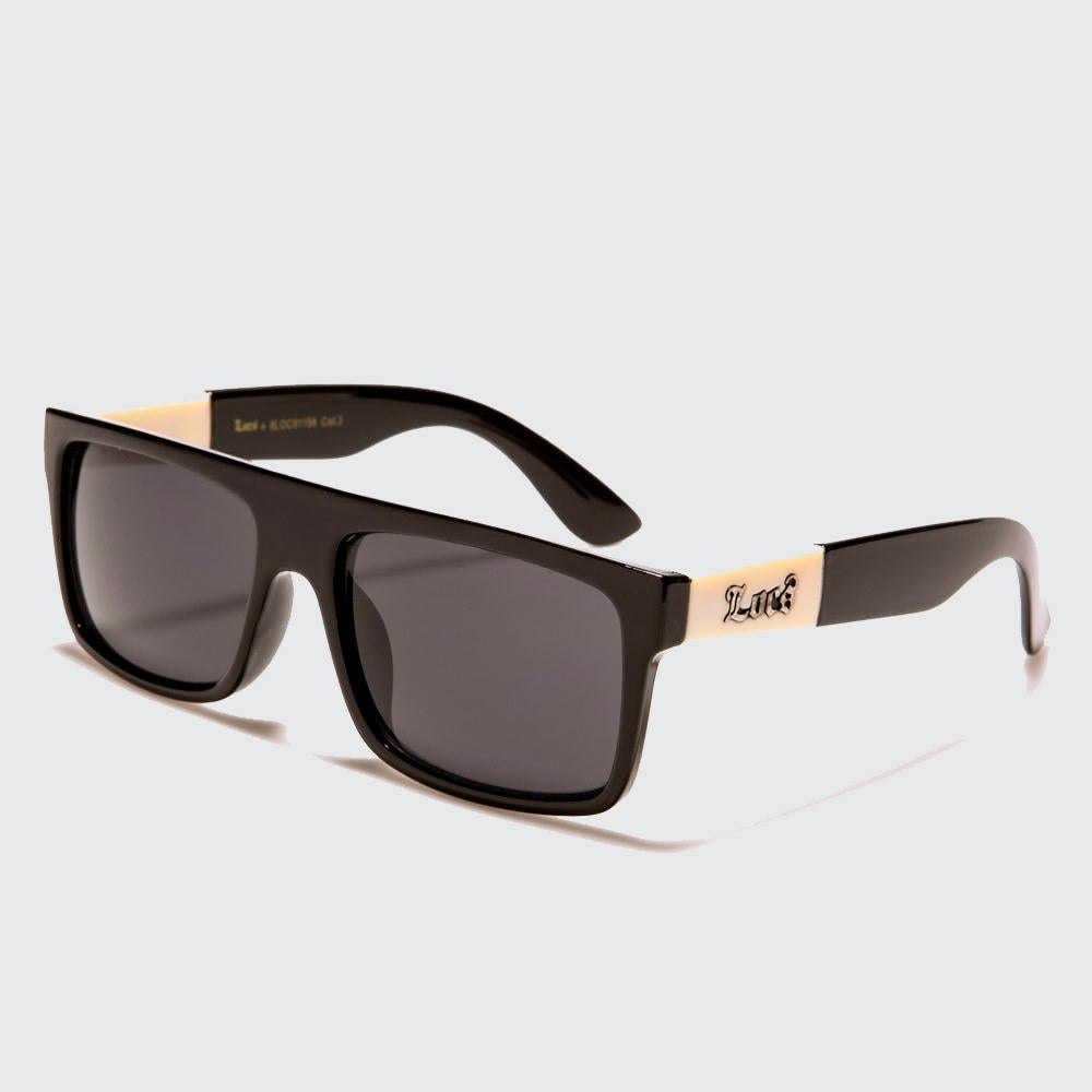 Locs Flat Top Squared Sunglasses black - Shop-Tetuan