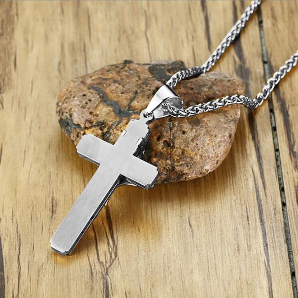 INRI Cross Necklace steel - Shop-Tetuan