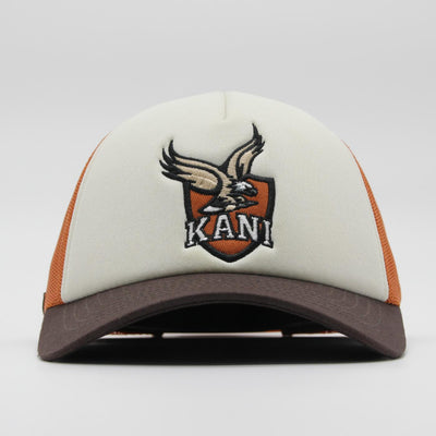Karl Kani Serif Patched Trucker Cap brown/cognac