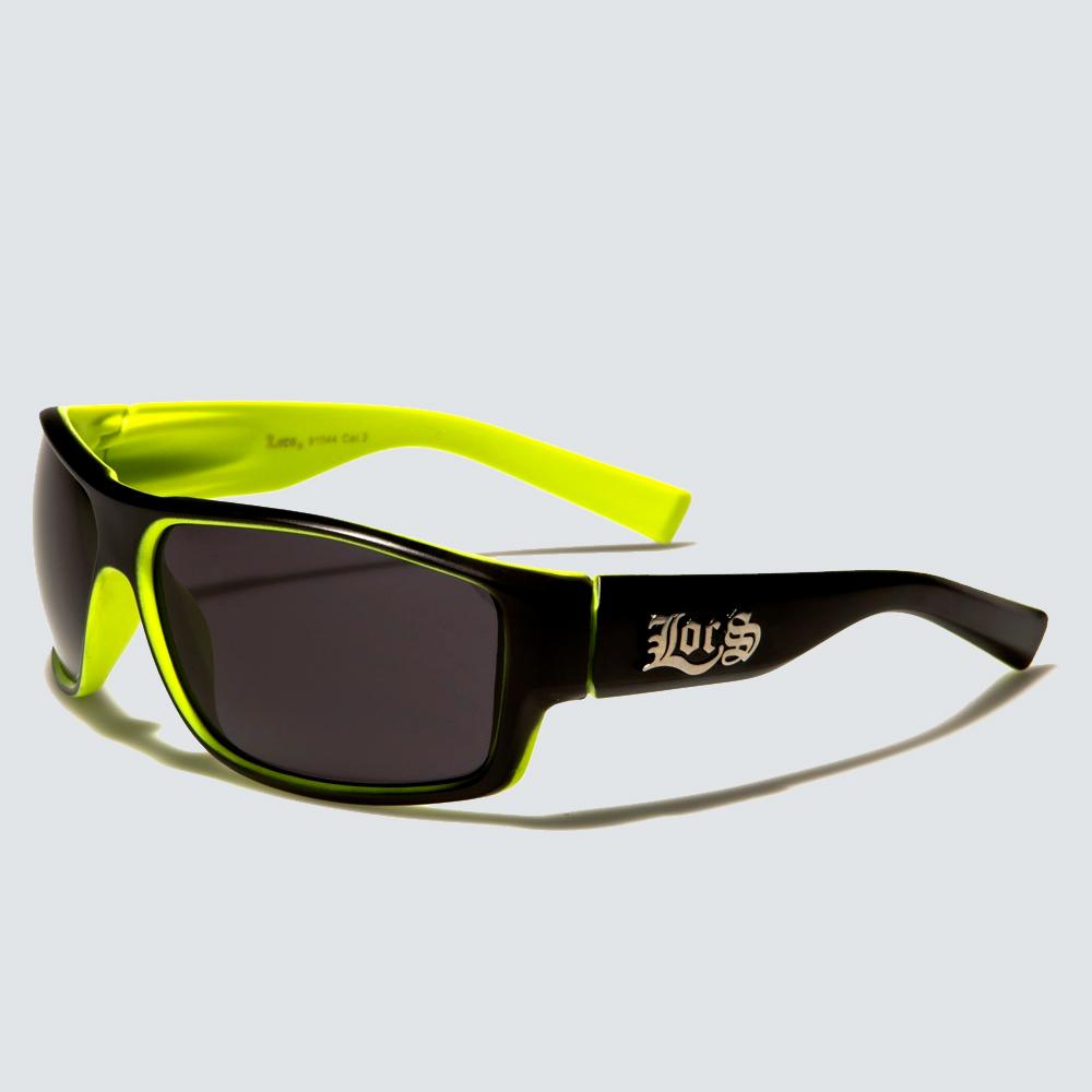 Locs Rectangle Sunglasses black/yellow - Shop-Tetuan