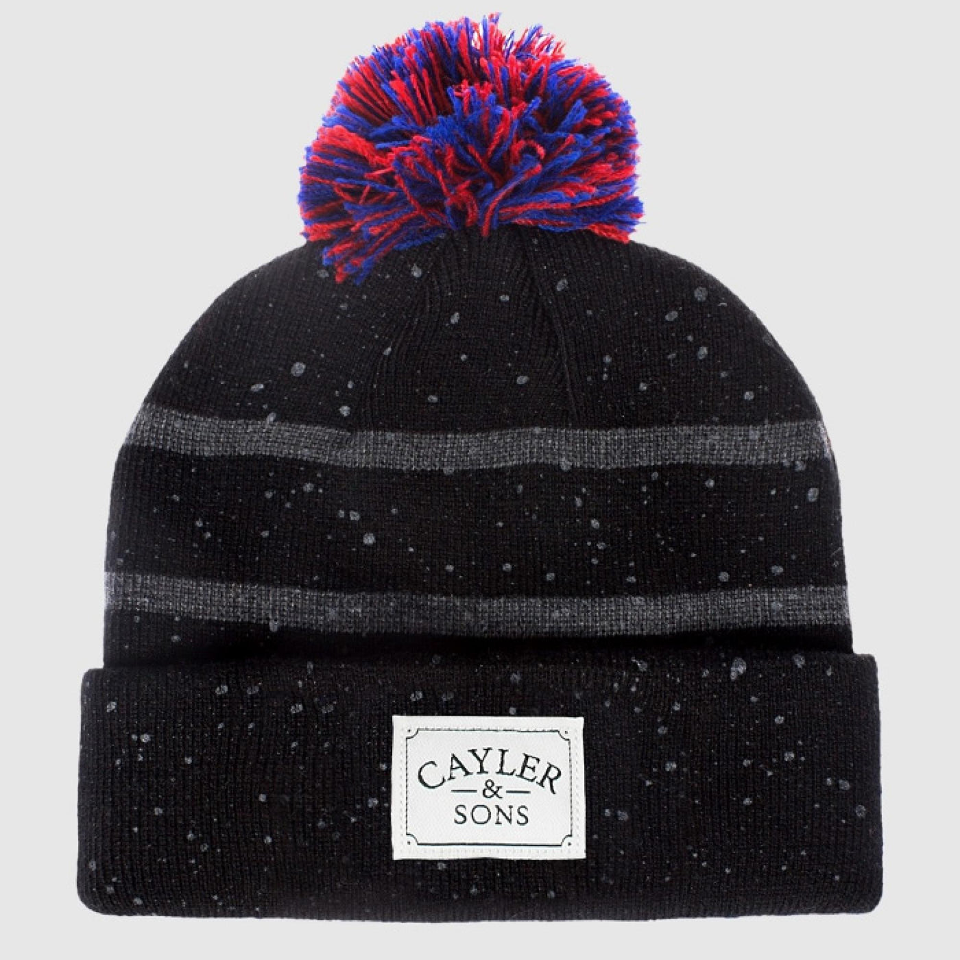 Cayler & Sons Cray Pom Pom beanie black/grey/red - Shop-Tetuan