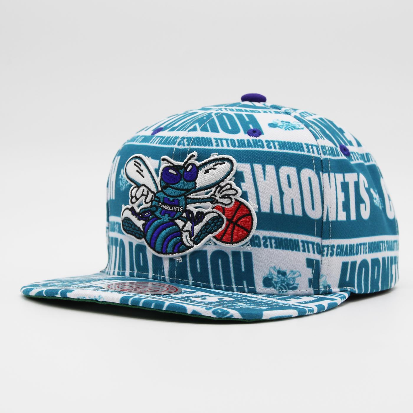 Mitchell & Ness NBA Meat Paper snapback HWC C Hornets teal - Shop-Tetuan