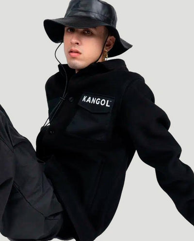 Kangol Greenwich overshirt jacket black