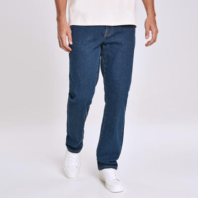 Urban Classics Relaxed Fit Jeans mid indigo - Shop-Tetuan
