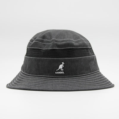 Kangol Distressed Cotton Mesh bucket black