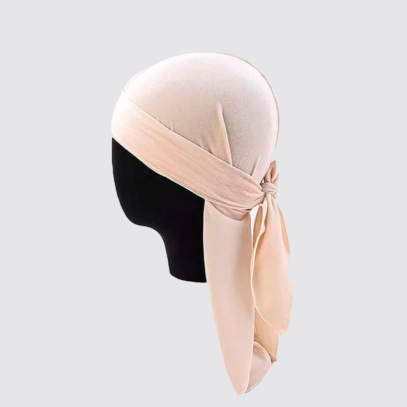 Luxury Velvet Du-Rag beige - Shop-Tetuan