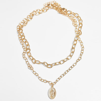 Urban Classics Madonna Layering Necklace gold