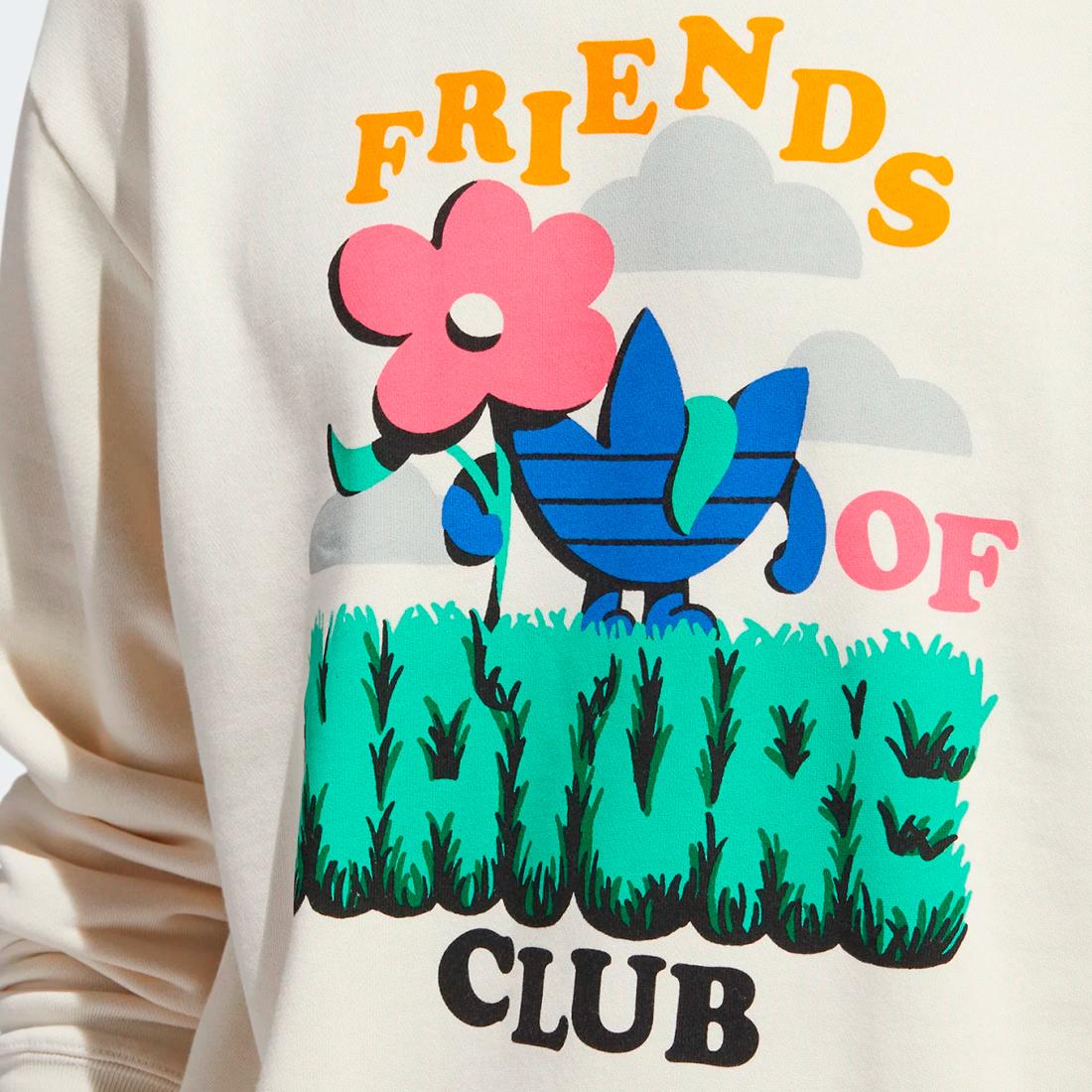 Adidas Friends Of Nature sweatshirt nondye/multco - Shop-Tetuan