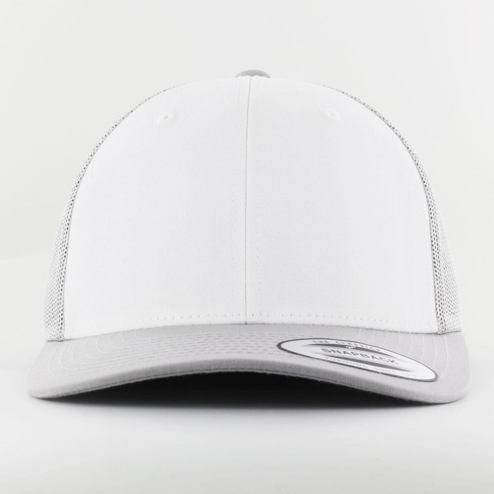 The Classics Yupoong Retro Trucker Colored Front cap silver/wht/silver - Shop-Tetuan