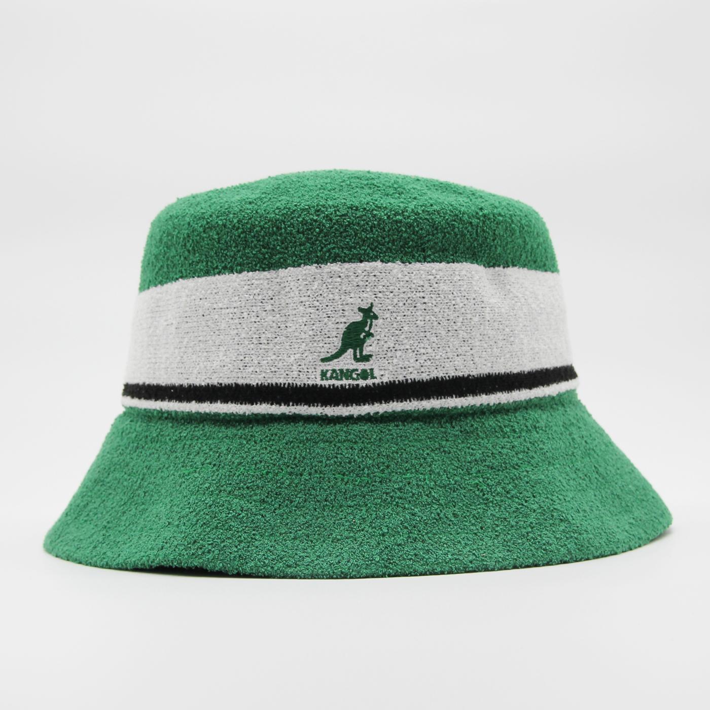 Kangol Bermuda Stripe Bucket turf green - Shop-Tetuan