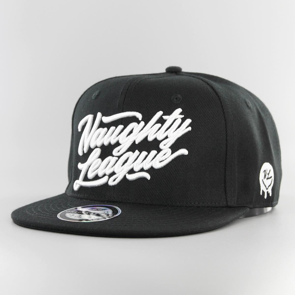 Naughty League Branded fitted black/white - Shop-Tetuan