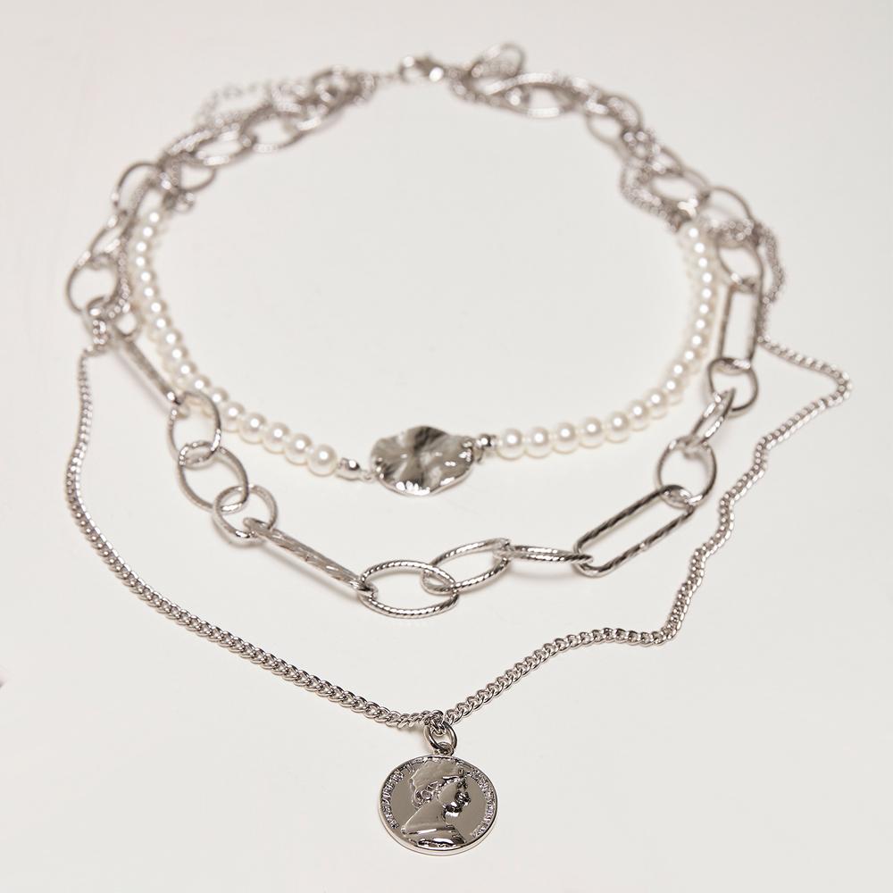 Urban Classics Ocean Layering Necklace silver - Shop-Tetuan