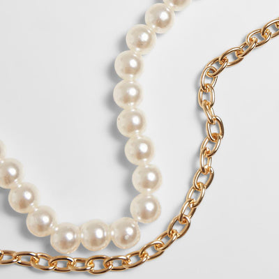 Urban Classics Pearl Layering Necklace gold - Shop-Tetuan