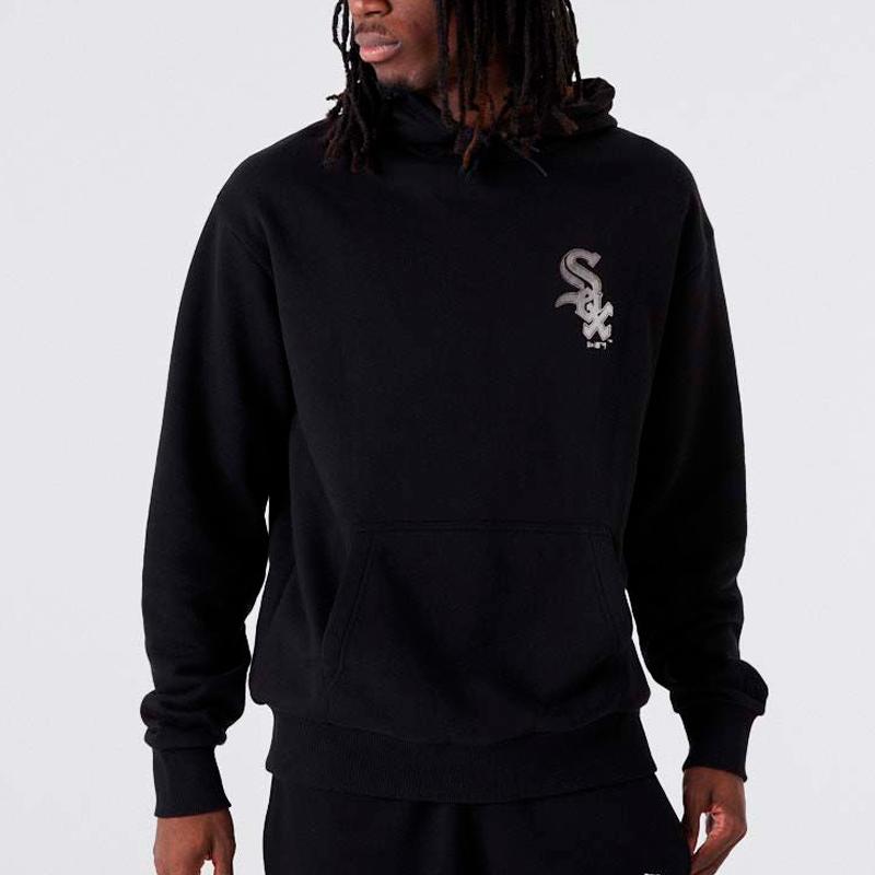 New Era MLB Metallic hoodie C White Sox black - Shop-Tetuan