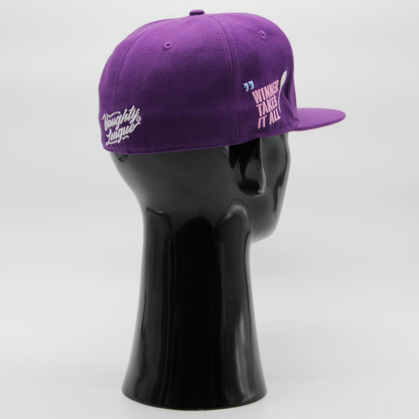 Naughty League Utah Jizz Text Logo fitted purple - Shop-Tetuan