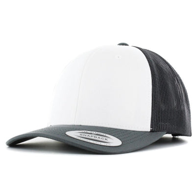 The Classics Yupoong Retro Trucker Colored Front cap darkgrey/wht/darkgrey - Shop-Tetuan