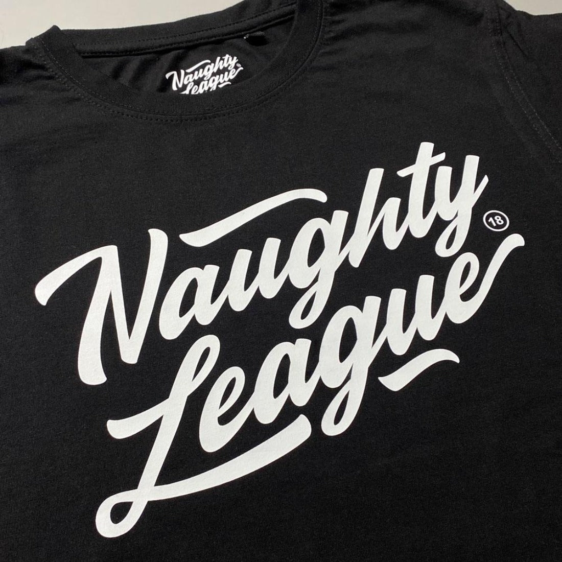 Naughty League Branded Logo tee black
