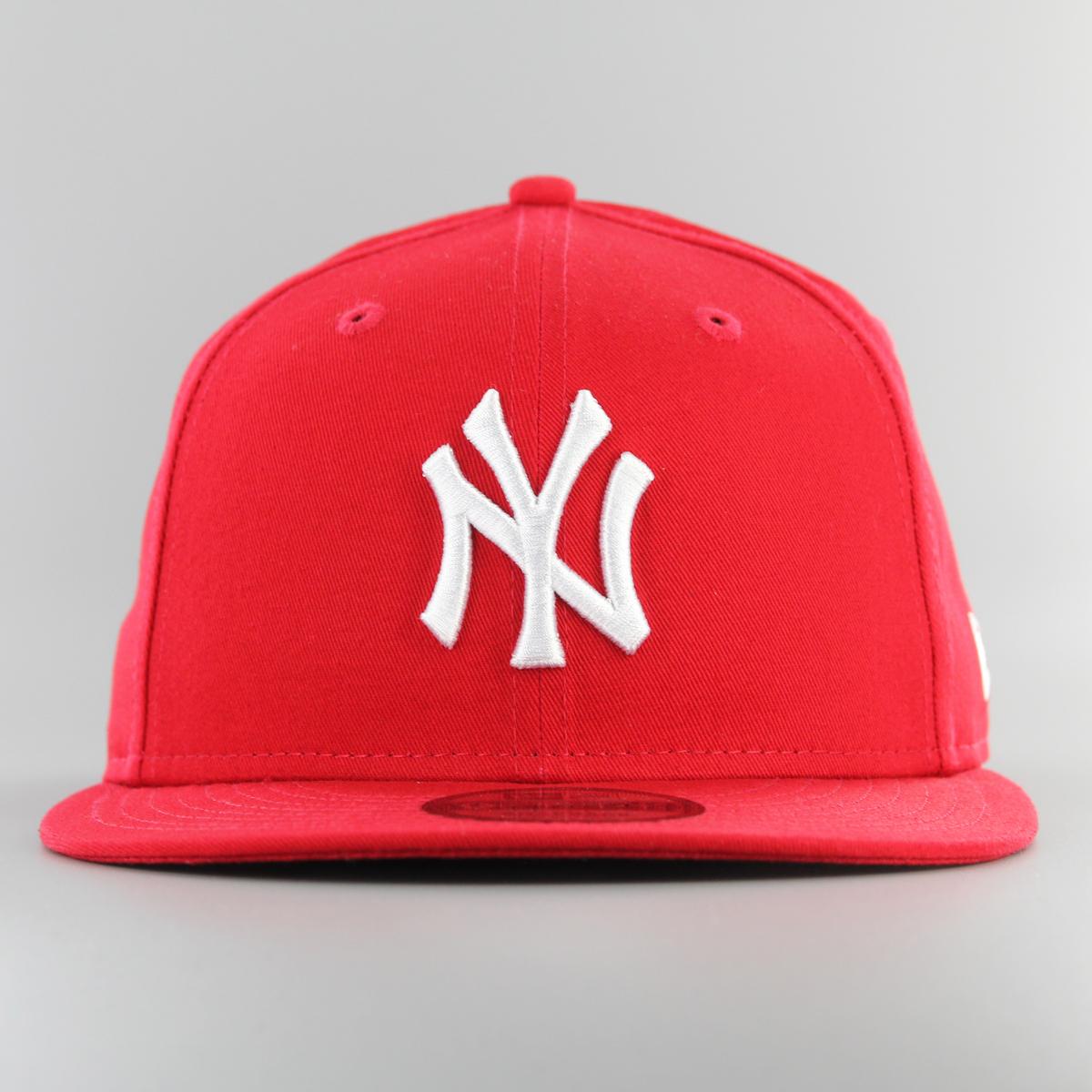 New Era Nos Mlb 9fifty NY Yankees scarlet/white - Shop-Tetuan