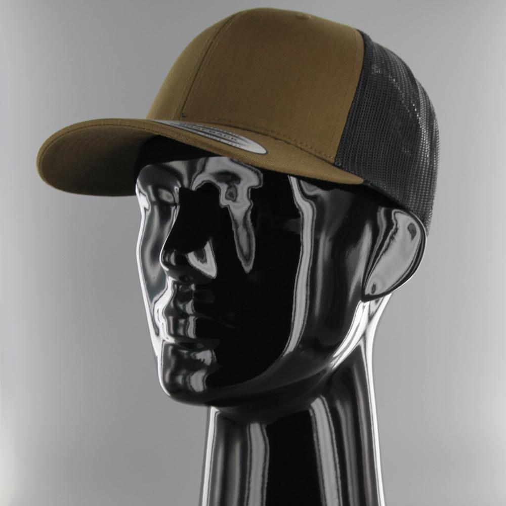 The Classics Yupoong Retro trucker 2-tone cap coyote brown/black - Shop-Tetuan