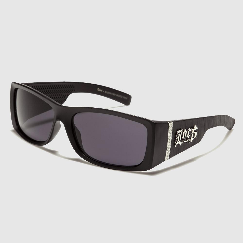 Locs Wood Print Sunglasses black/grey - Shop-Tetuan