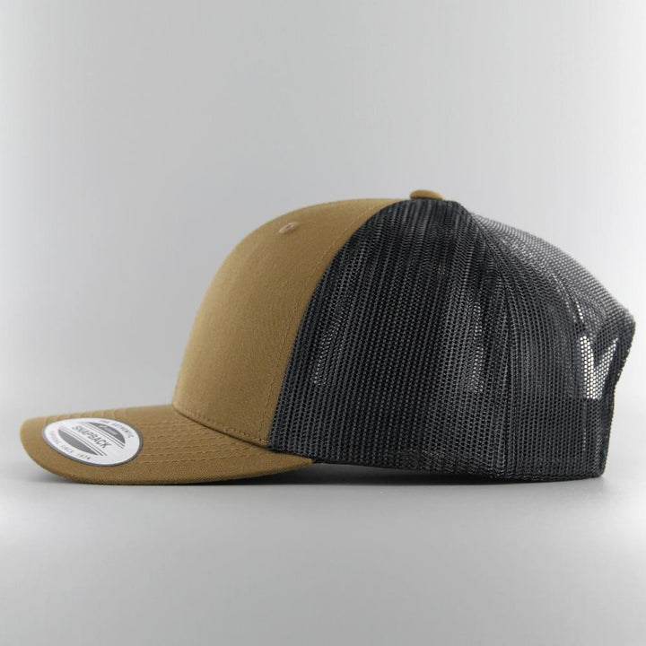 The Classics Yupoong Retro trucker 2-tone cap coyote brown/black - Shop-Tetuan