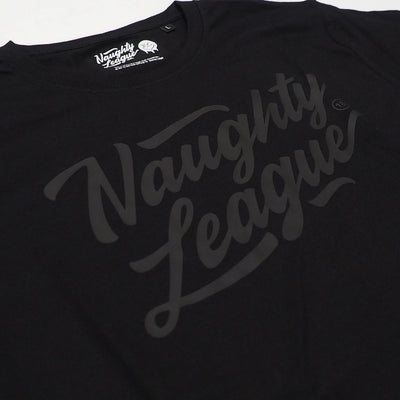 Naughty League Branded Logo tee black/black - Shop-Tetuan