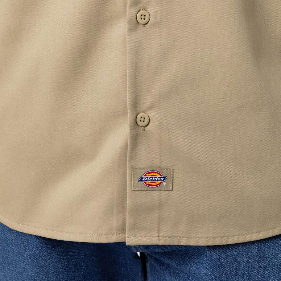 Dickies Work Shirt Long Sleeve Rec khaki - Shop-Tetuan