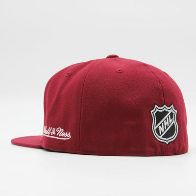Mitchell & Ness NHL Vintage Fitted C Avalanche maroon - Shop-Tetuan