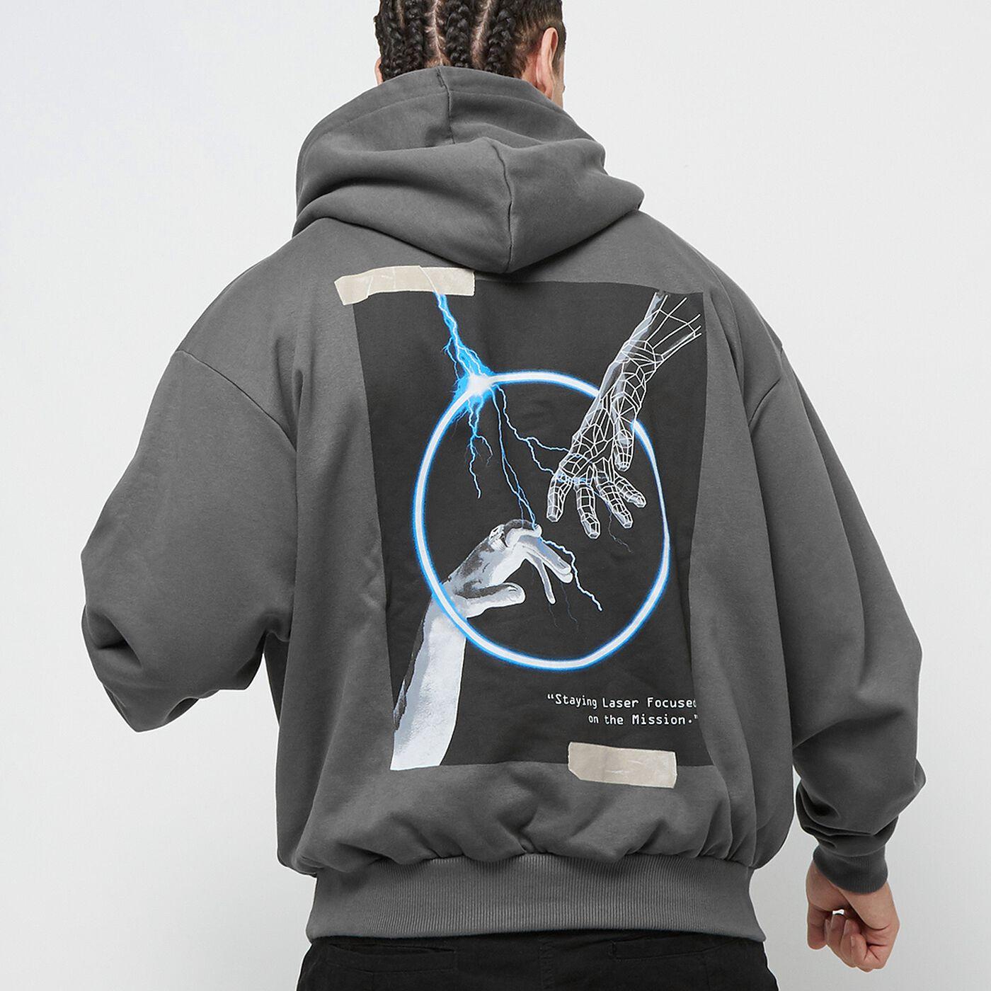 Karl Kani Woven Signature Metaverse OS hoodie antharcite - Shop-Tetuan