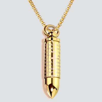 Gold Bullet Stainless Steel Pendant - Shop-Tetuan