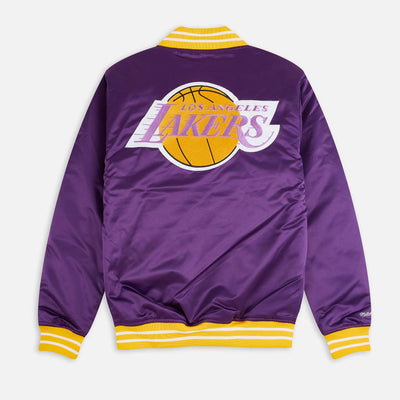 Mitchell & Ness NBA Heavyweight Satin jacket LA Lakers purple - Shop-Tetuan