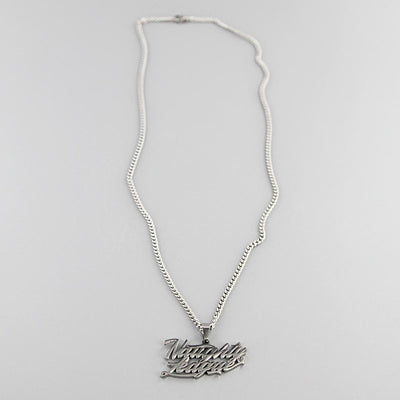 Naughty League Branded Logo Necklace steel - Shop-Tetuan