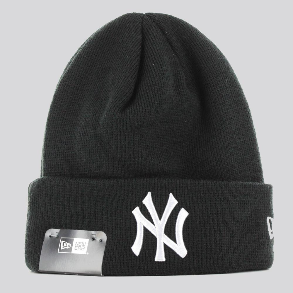 New Era Cuff Knit NY Yankees Black Lic black/white - Shop-Tetuan
