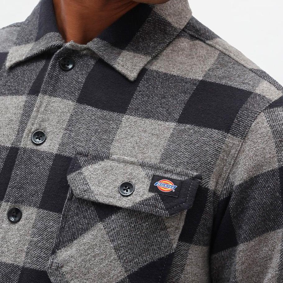 Dickies New Sacramento shirt grey melange - Shop-Tetuan