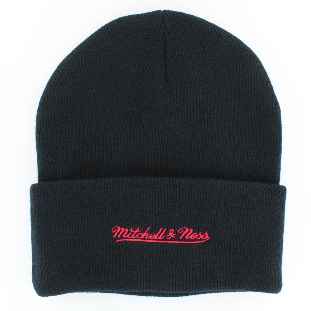 Mitchell & Ness Team Logo Cuff Knit beanie H Rockets black - Shop-Tetuan
