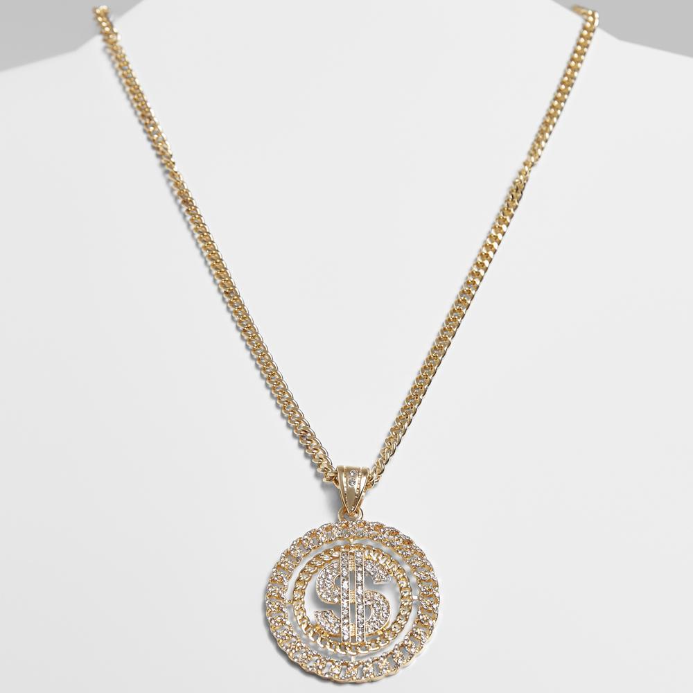 Urban Classics Dollar Diamond Necklace gold - Shop-Tetuan